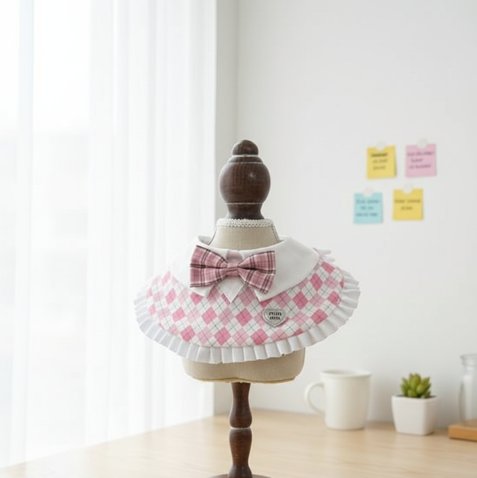 Pink Miumiu Bow Collar