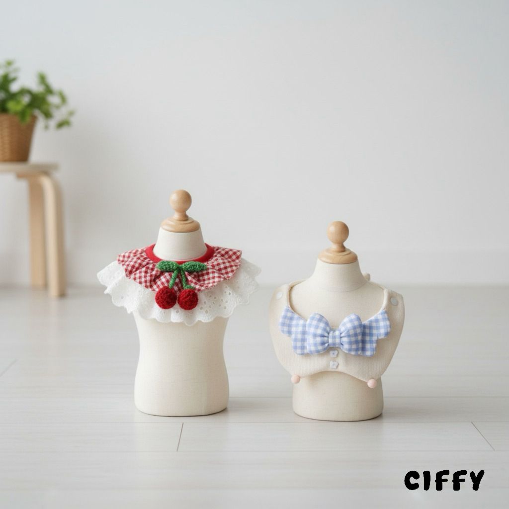 Cherry Gingham Collar